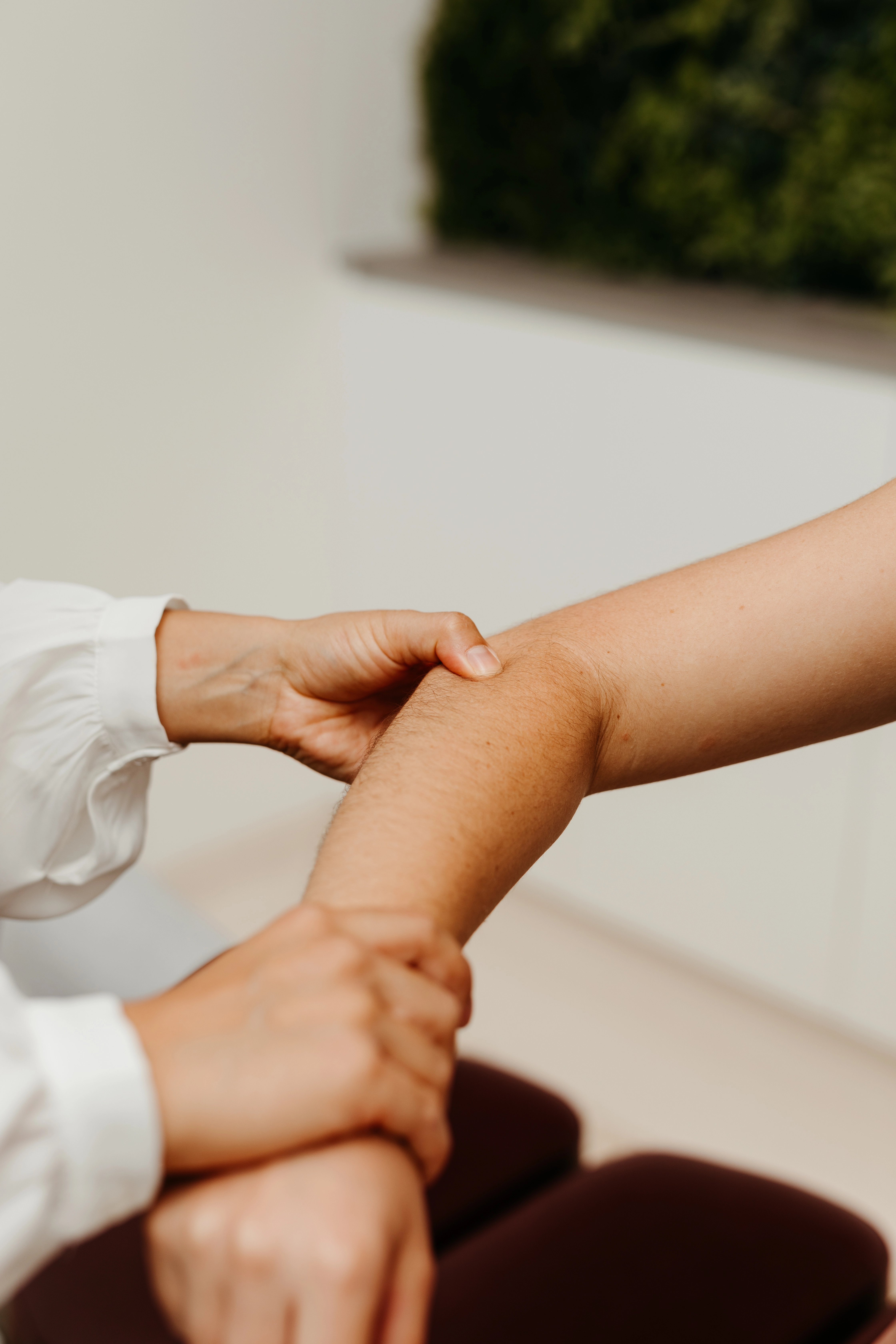 Elbow taping and joint support as part of chiropractic care in Balgowlah